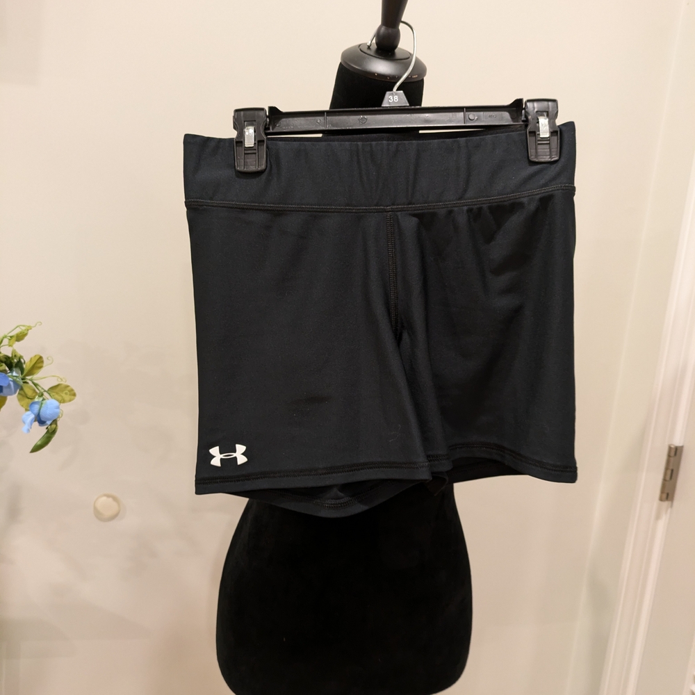 Under Armour Black Athletic Shorts Lightweight Moisture-Wicking Size LG